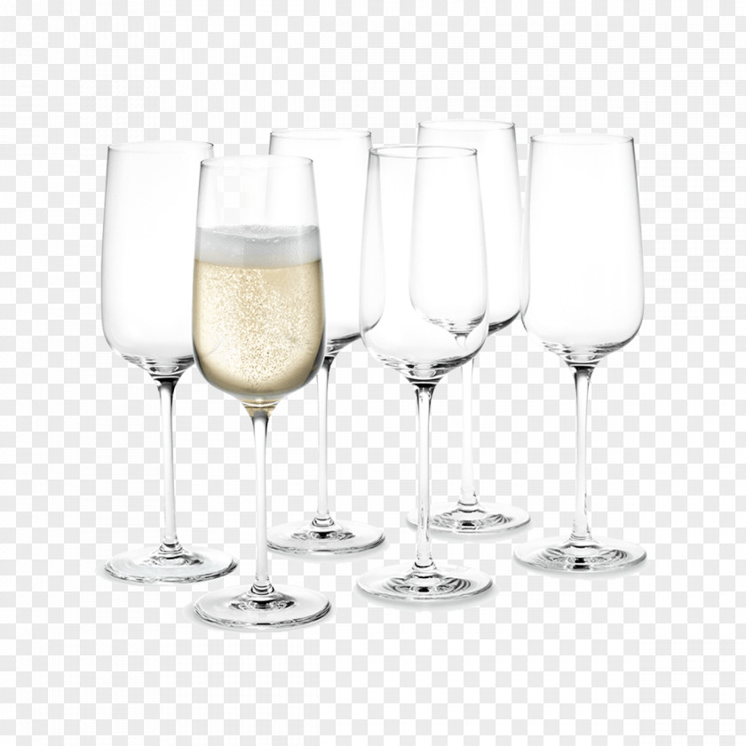 Champagne Wine Glass Holmegaard White PNG