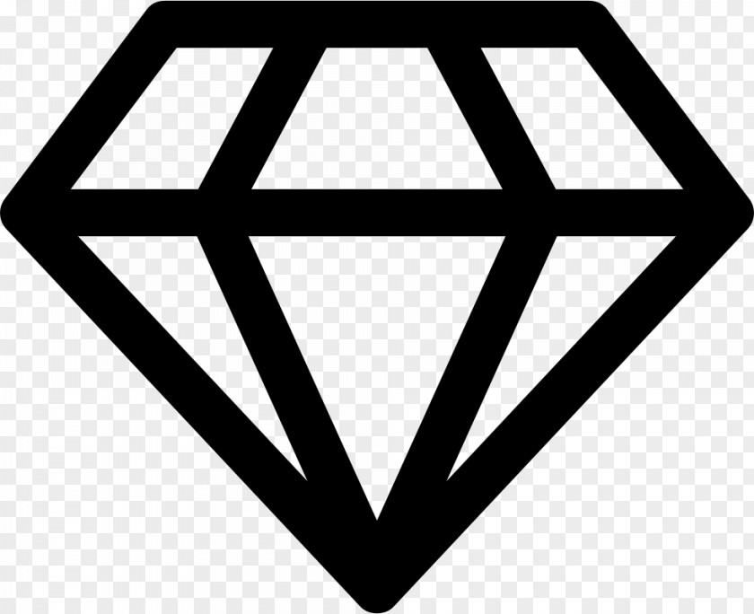Diamond Gemstone Jewellery Font Awesome PNG