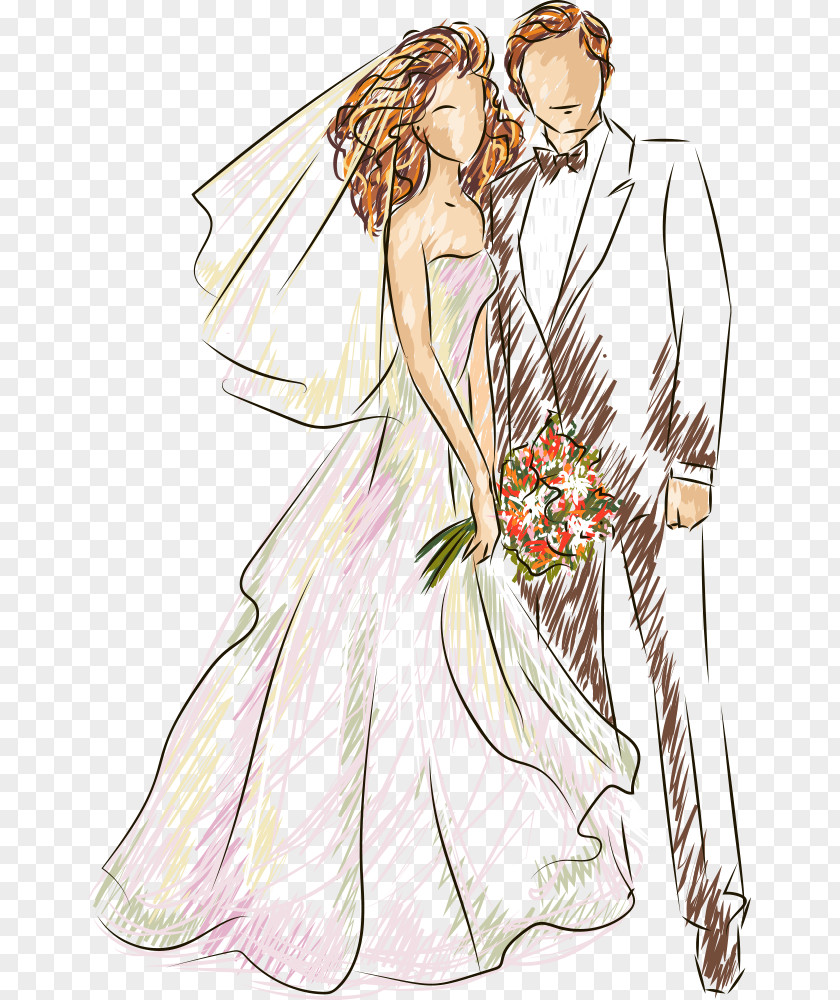 Vector Wedding Illustration PNG