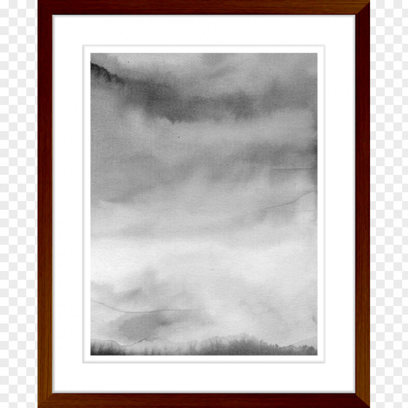 Watercolour Sky Picture Frames Watercolor Painting Printing White PNG