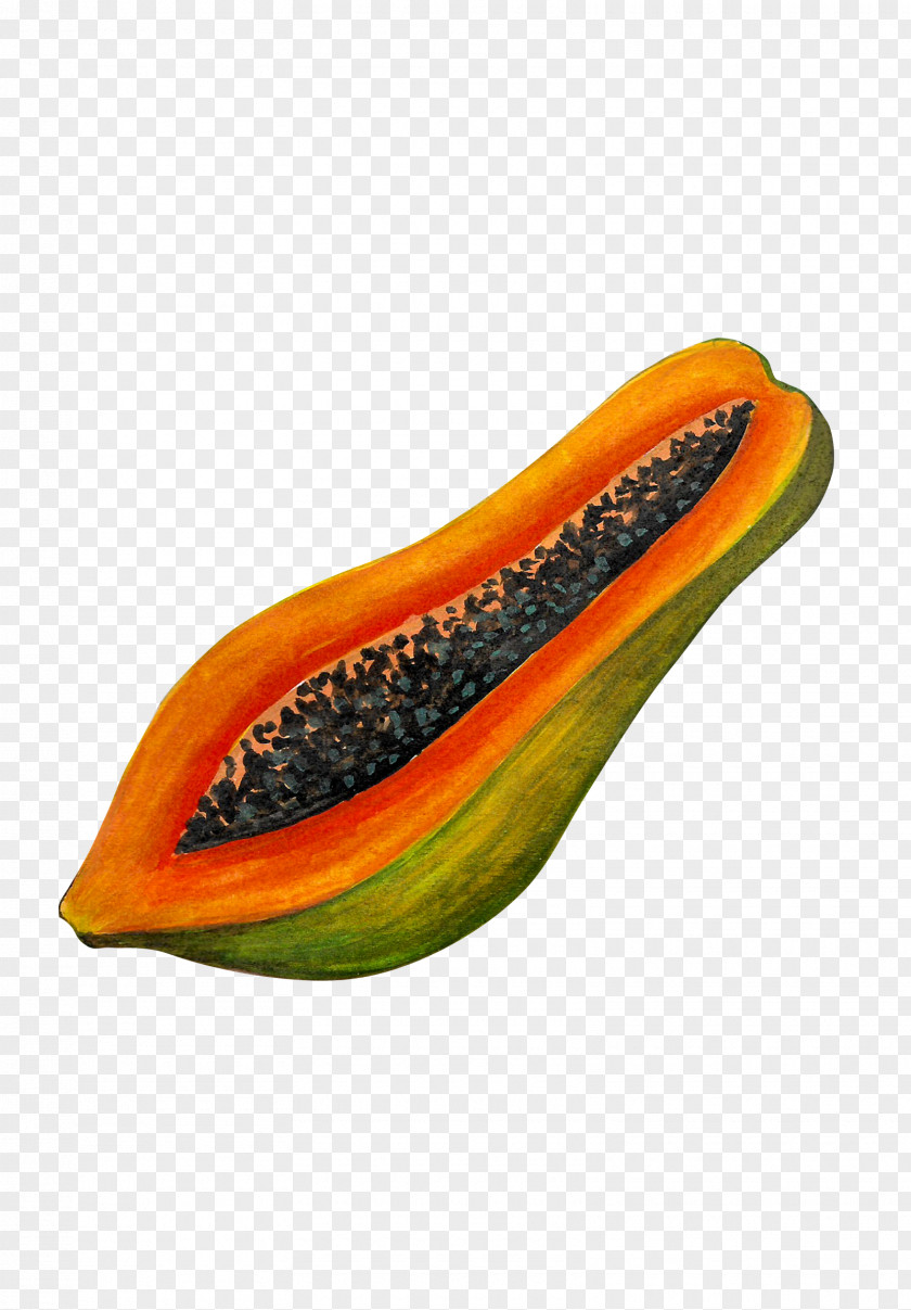 Cut Papaya Fruit PNG