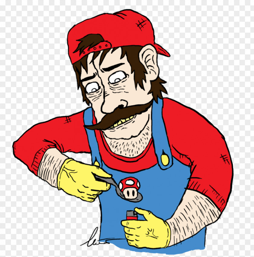 Drugs Super Mario Bros. Cartoon Drug Drawing PNG