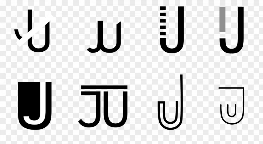 J Brand Number Logo Line PNG