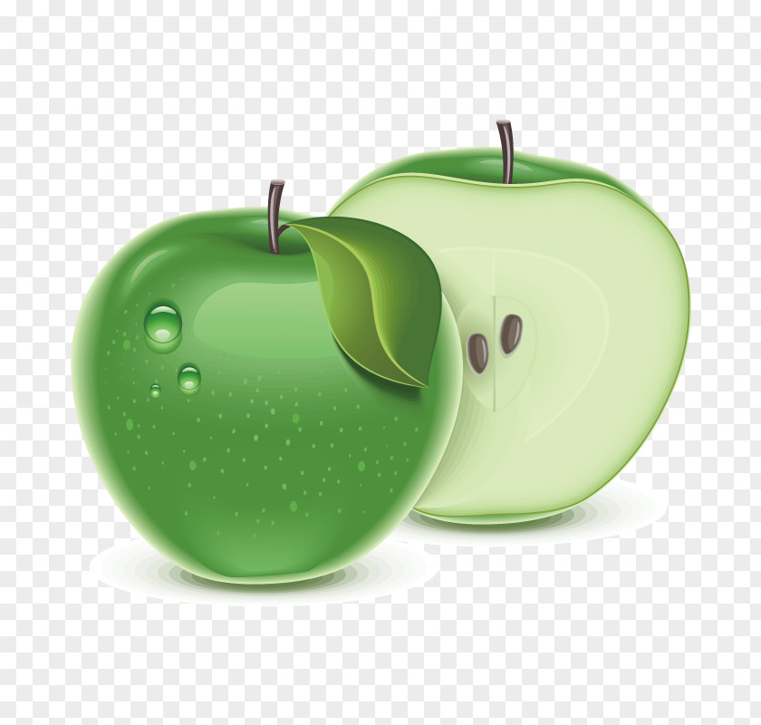 Green Apple Dimensional Graphics Granny Smith Clip Art PNG