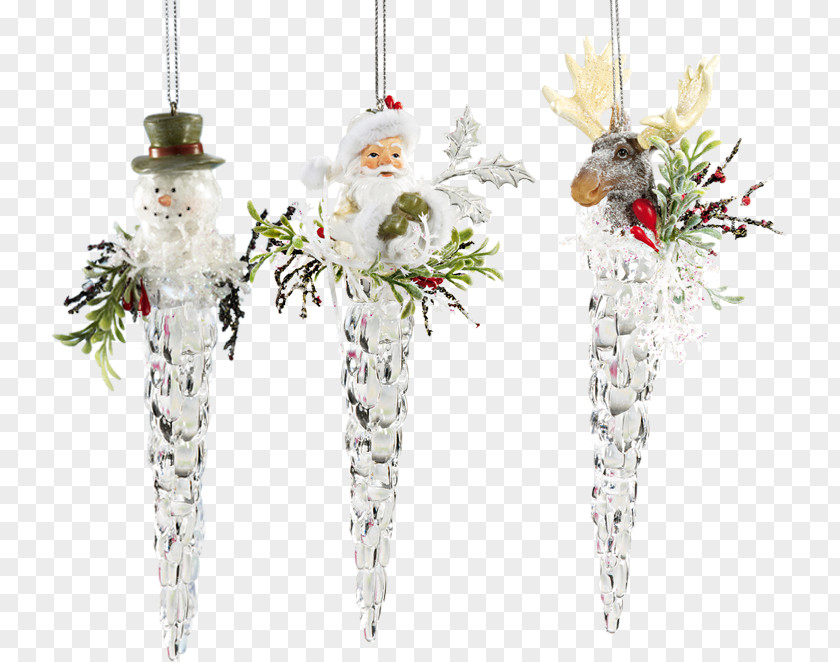 Stalactite Christmas Ornament Käthe Wohlfahrt Cut Flowers Elf PNG