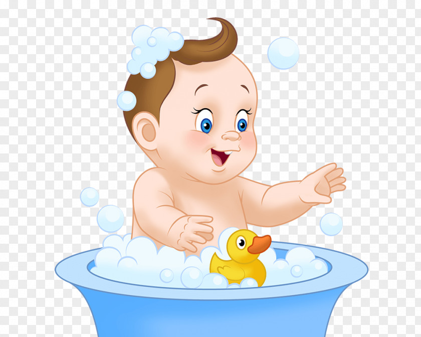 Child Clip Art Baths Bathing Illustration Infant PNG