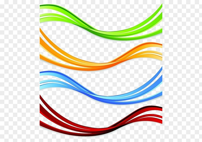 Colorful Undulating Lines PNG undulating lines clipart PNG