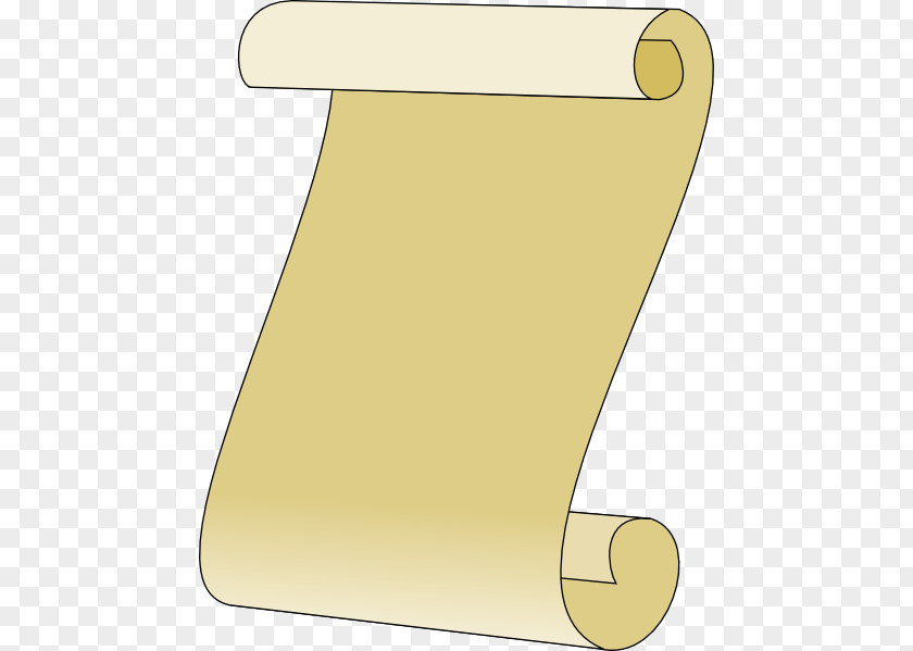 Small Scroll Cliparts Angle Material Yellow PNG