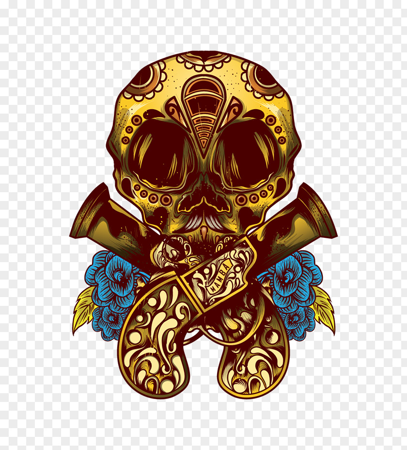 Azucar Illustration Product Skull PNG