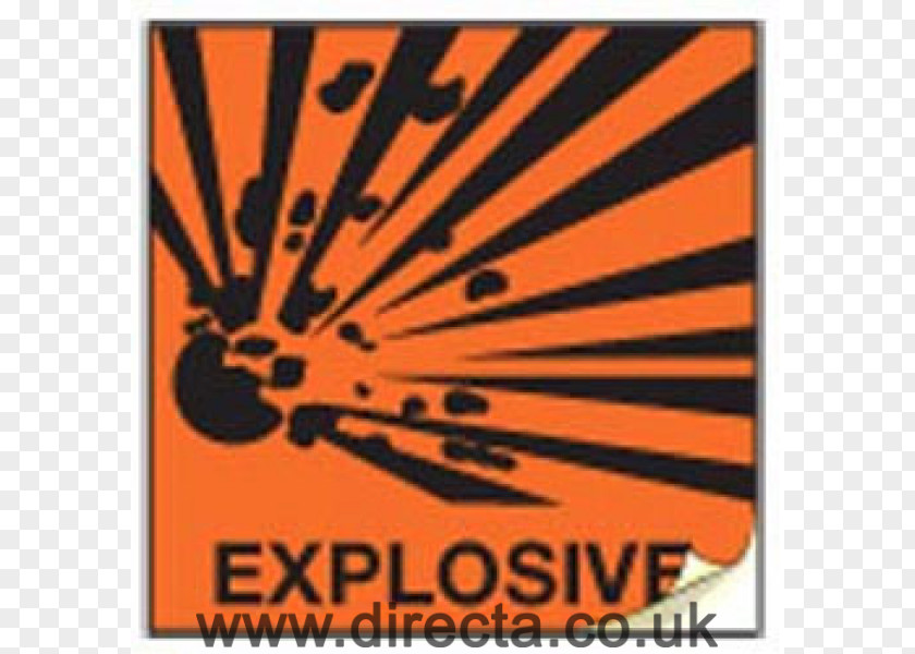 Explosive Stickers Warning Sign Material Hazard Symbol PNG