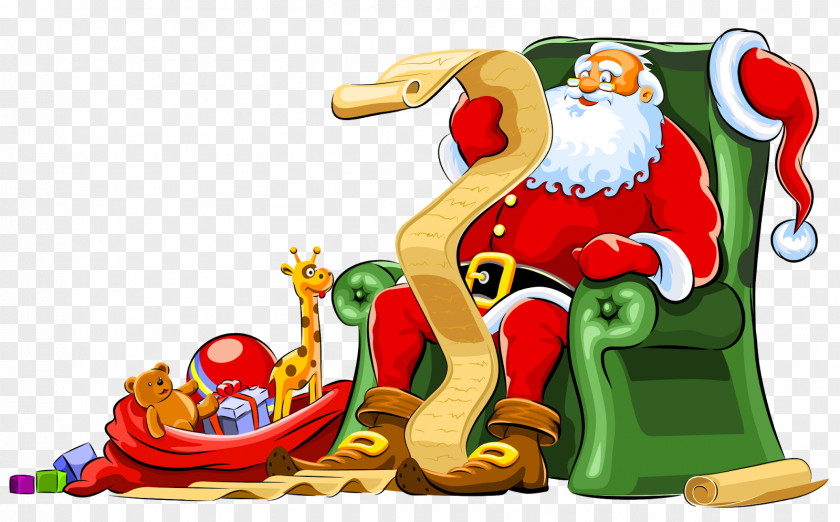 Icicles Santa Claus Christmas PNG