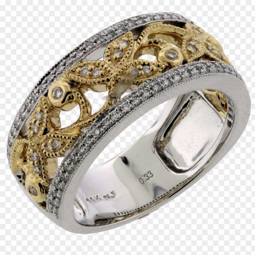 Leaf Ring Wedding Silver Bling-bling Diamond PNG