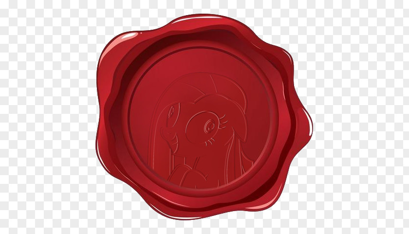 Red Stamp Material Tableware PNG