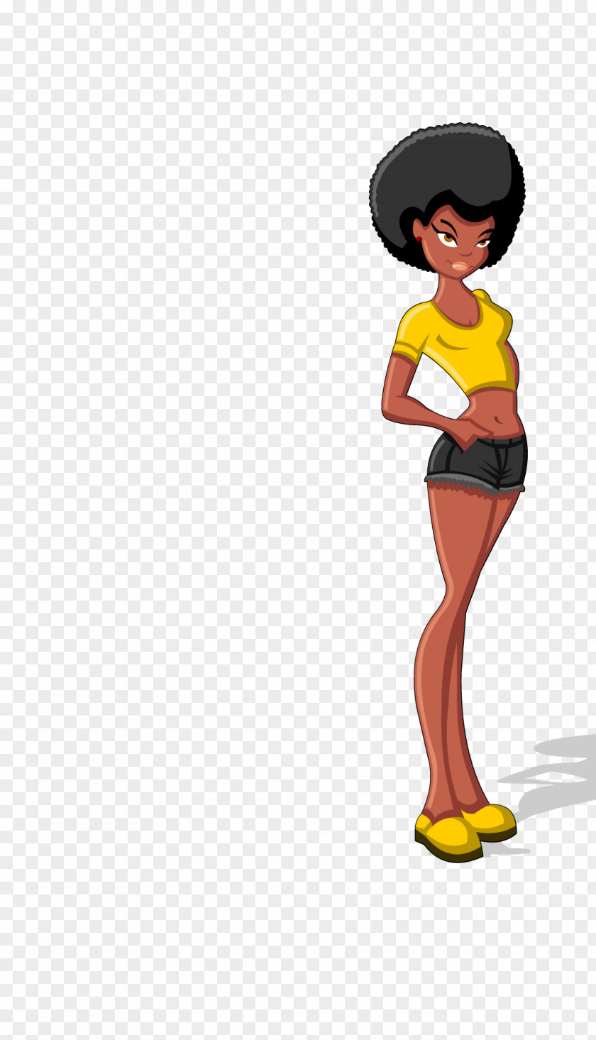 Slim Woman Illustration PNG