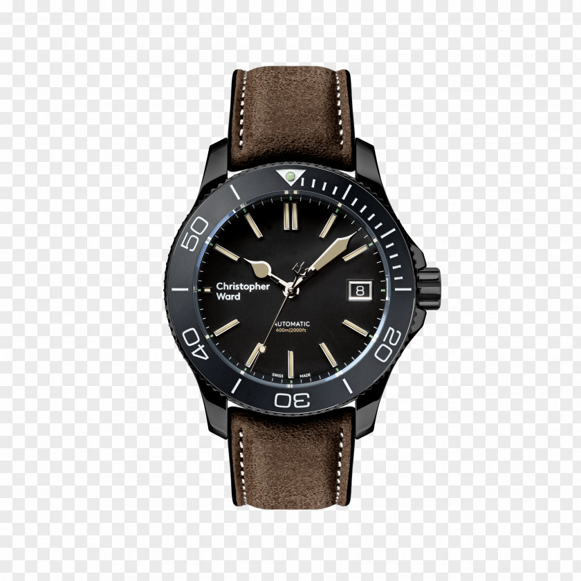Watch Automatic Swiss Made Christopher Ward Strap PNG