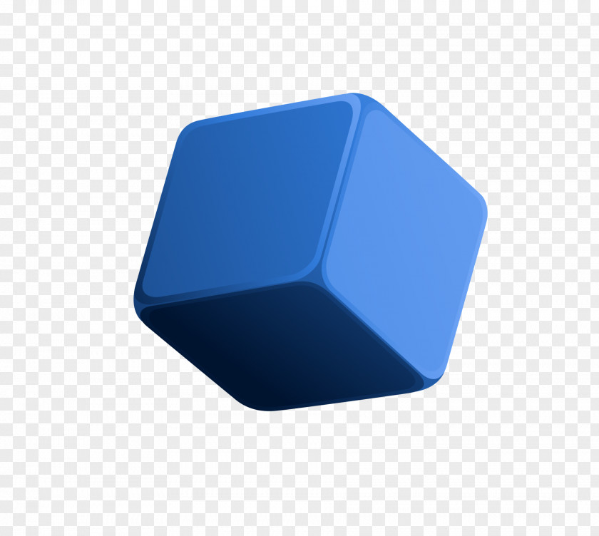 Blue Cube Rubiks PNG