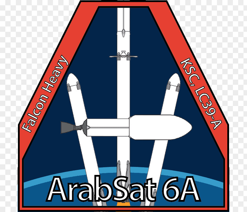 Falcon Heavy Arabsat-6A Arab Satellite Communications Organization Badr-4 PNG