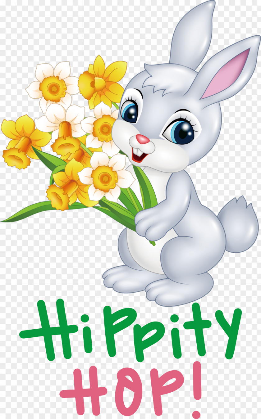 Happy Easter Hippity Hop PNG