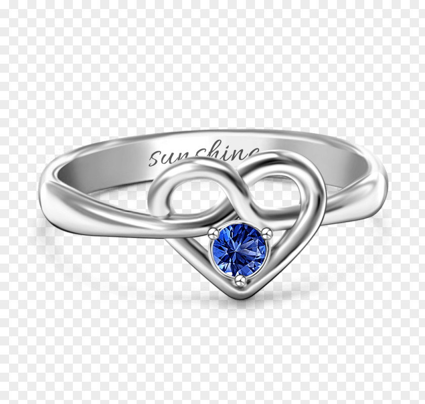 Ring Claddagh Sapphire Birthstone Pre-engagement PNG