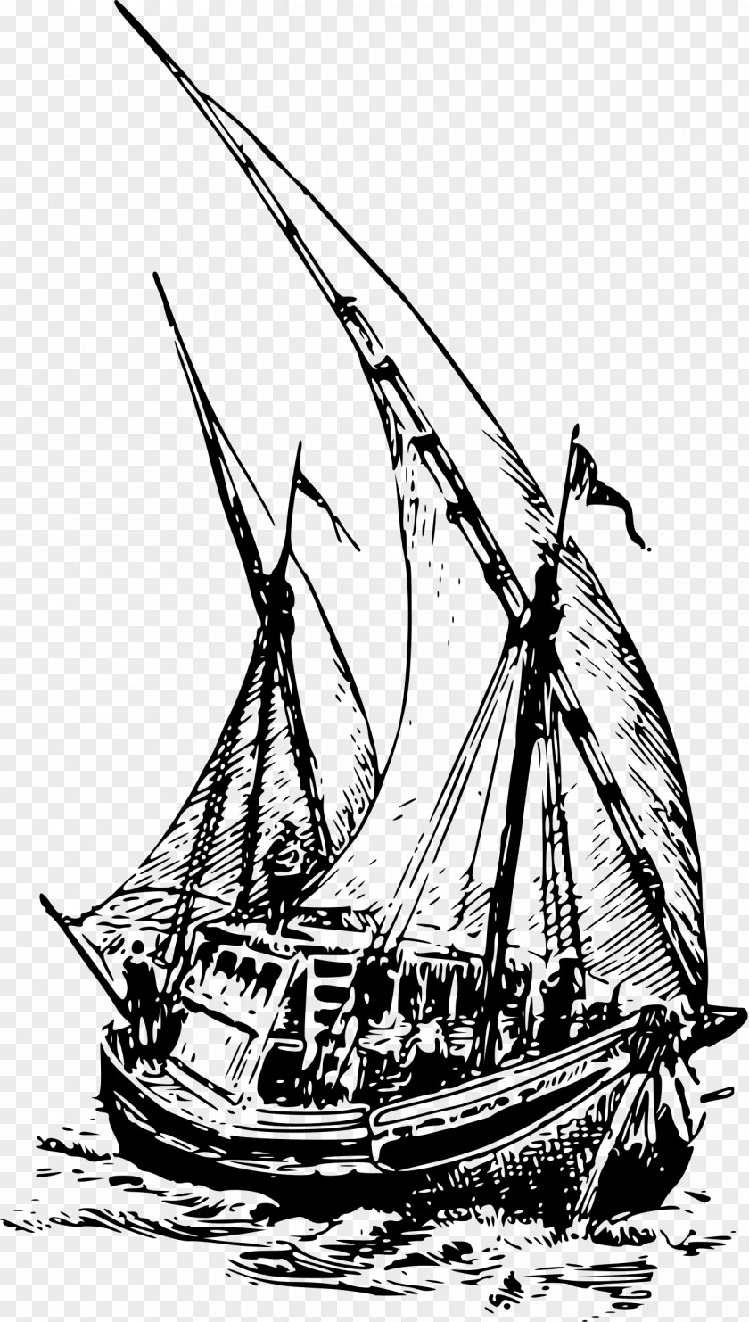 Sailing Ship Brigantine Galley PNG