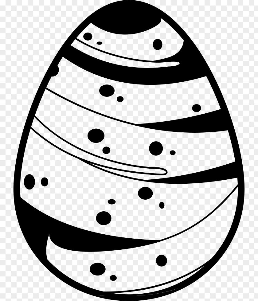 Surface Vector Easter Egg Black And White Clip Art PNG