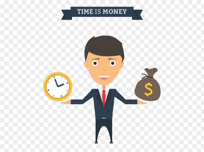 Time Is Money Value Of Business Finance PNG