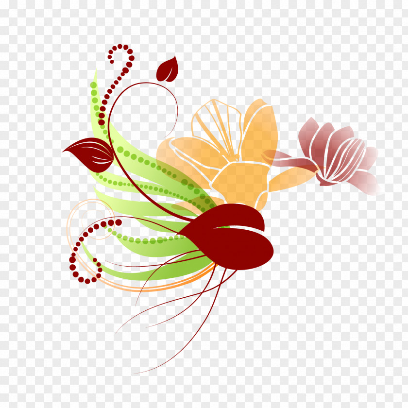 African Flower Design Floral Clip Art PNG