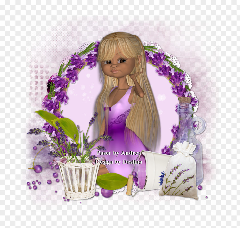 Ins Floral Design Character Doll Fiction PNG