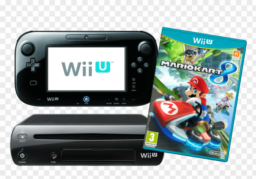 Mario Bros Super Kart 8 Wii U GamePad PNG