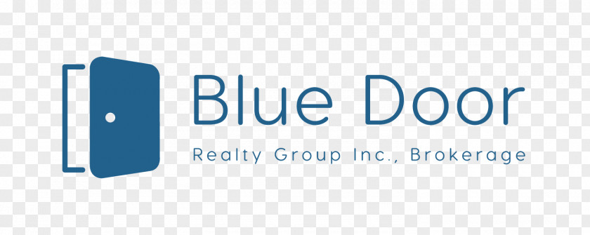 Blue Door Logo Physical Therapy Real Estate Brand Product Design PNG