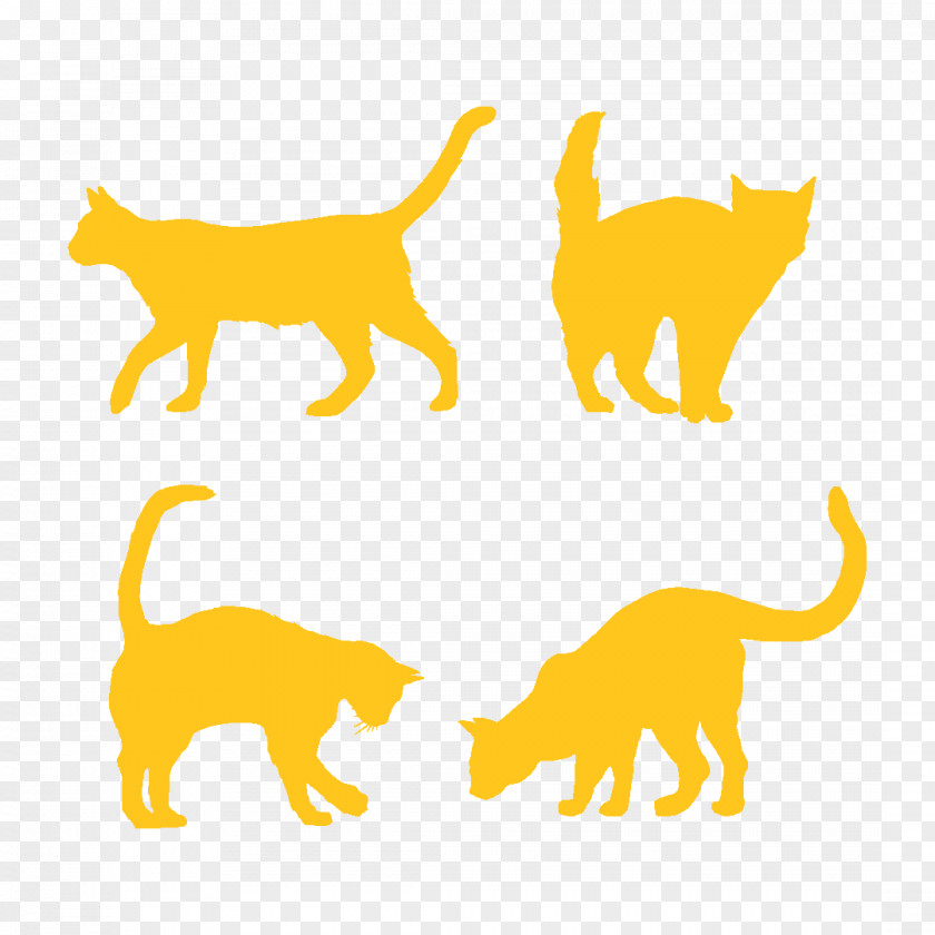 Wildlife Tail Cat Silhouette PNG