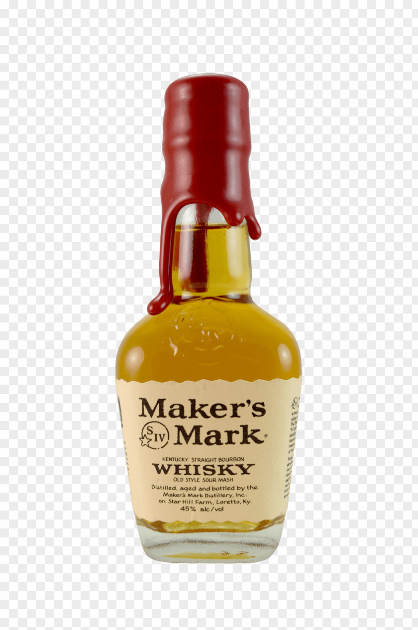 Angels Envy Kentucky Straight Bourbon Whiskey Maker's Mark Glass Bottle Liqueur PNG