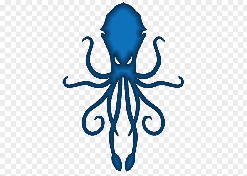 Guild Logo Octopus Squid Silhouette Clip Art PNG