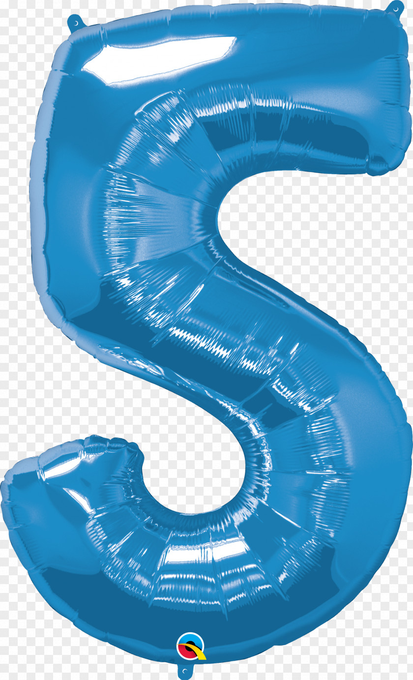 Balloon Number Party Birthday Blue Anniversary PNG