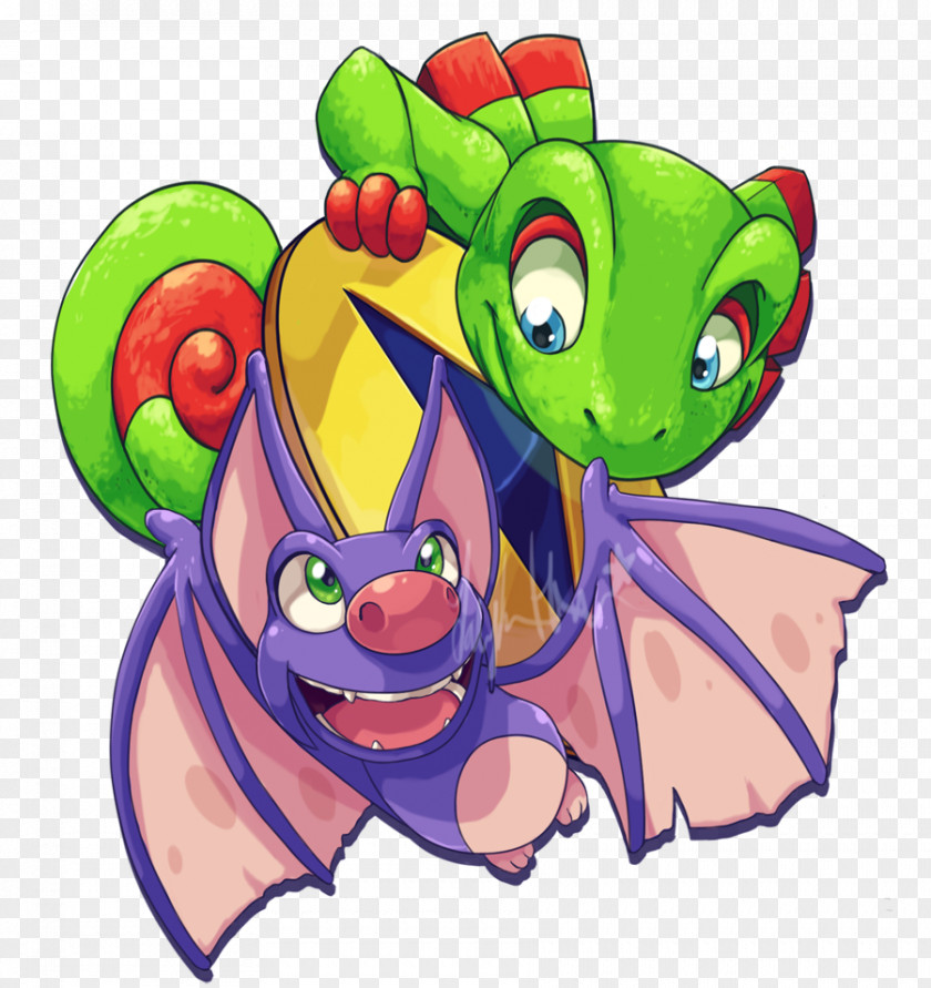 Banjo Yooka-Laylee Illustration Digital Art Video Games PNG