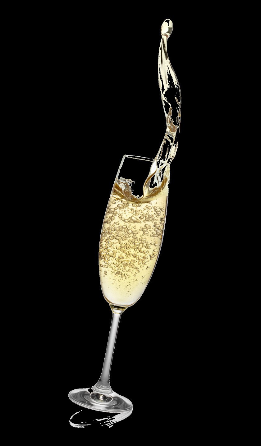 Champagne White Wine Glass PNG