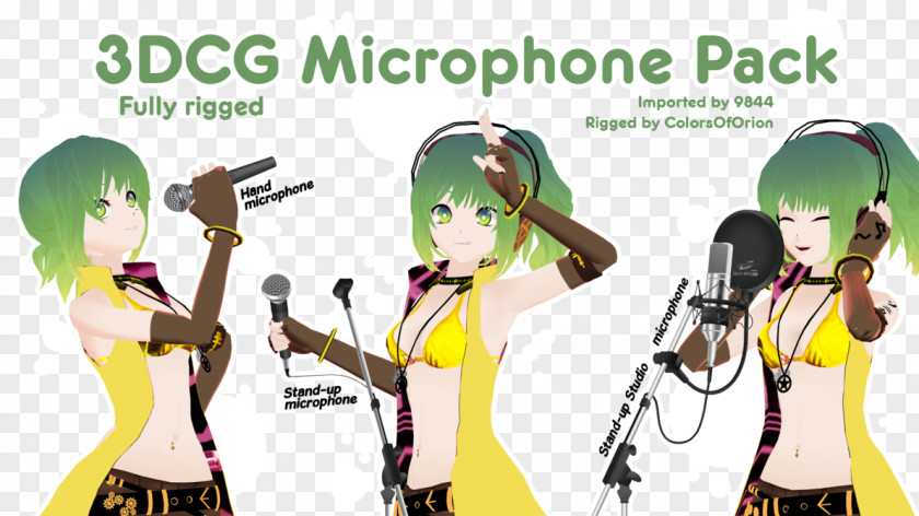 Microphone Stands MikuMikuDance 3D Computer Graphics PNG