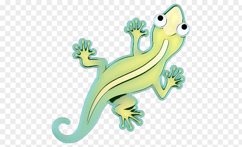 Scaled Reptile Cartoon Green Lizard Animal Figure Gecko PNG