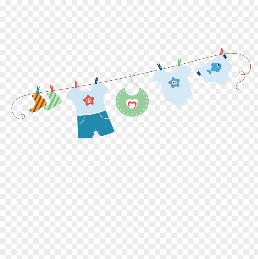 Vector Baby Clothes Diaper Line Infant Bodysuit Clip Art PNG