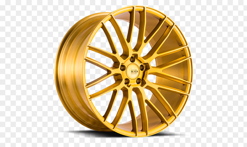 Brushed Gold Custom Wheel Metal Forging Savini Wheels PNG