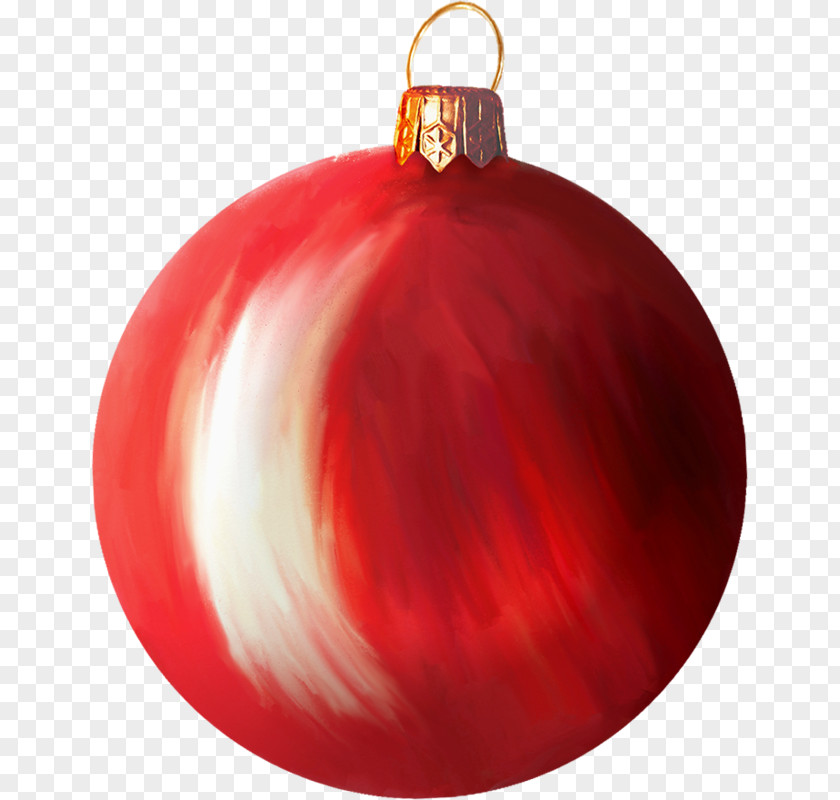 Christmas Ornament Tinsel Red Ball PNG