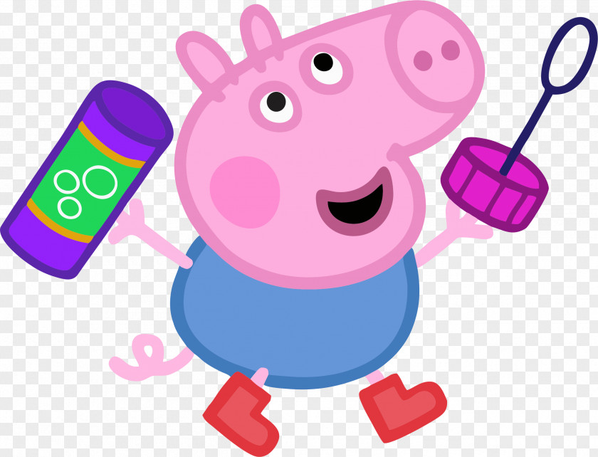 Da Daddy Pig Mummy George Party PNG