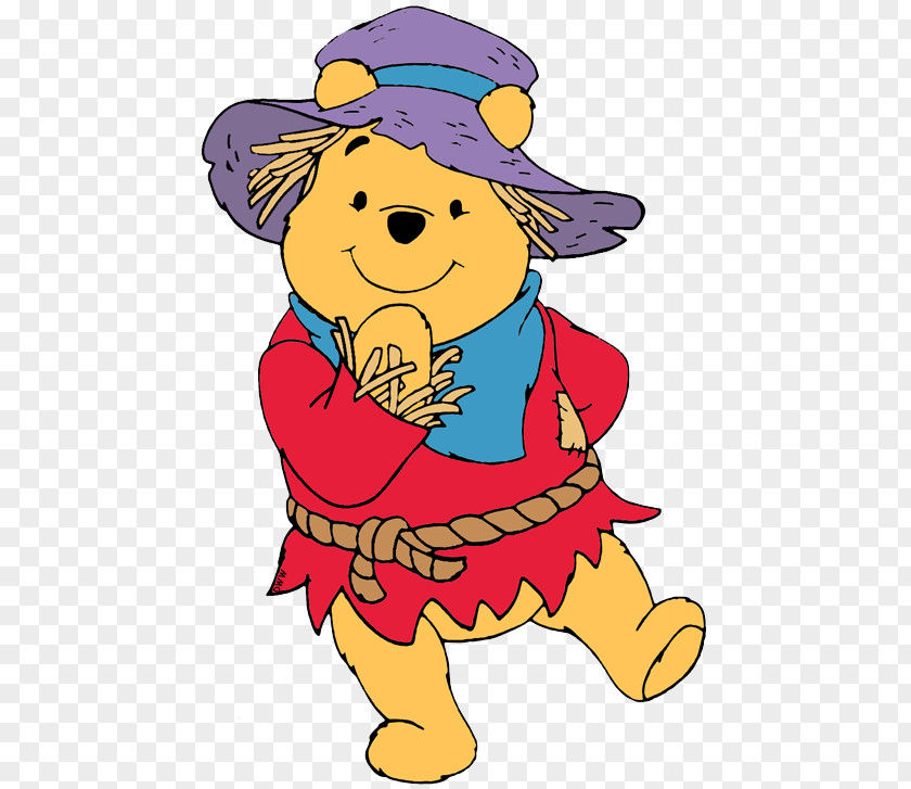 Party Time With Winnie The Pooh Cartoon Character Clip Art PNG