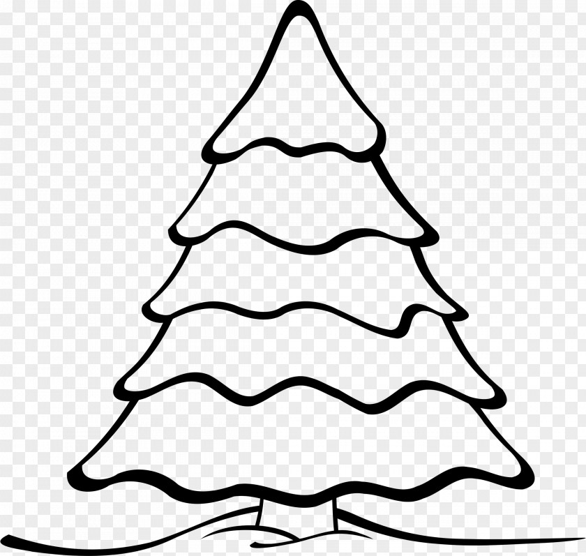 Tree Outline Christmas Clip Art Day Vector Graphics Openclipart PNG