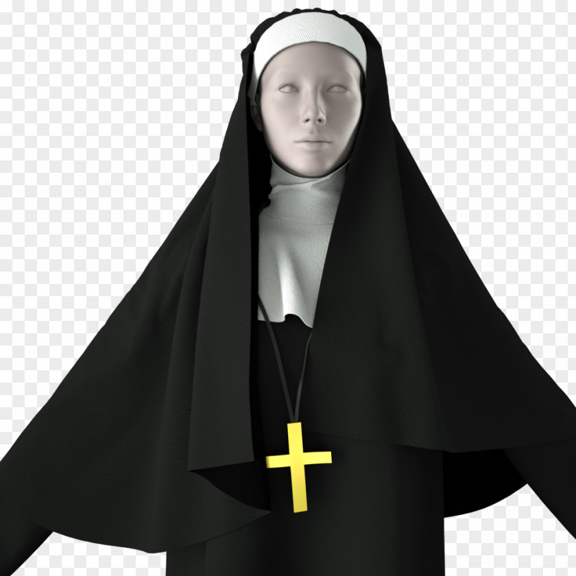 Beautiful Fire Cloud The Flying Nun Religious Habit Clothing Costume PNG