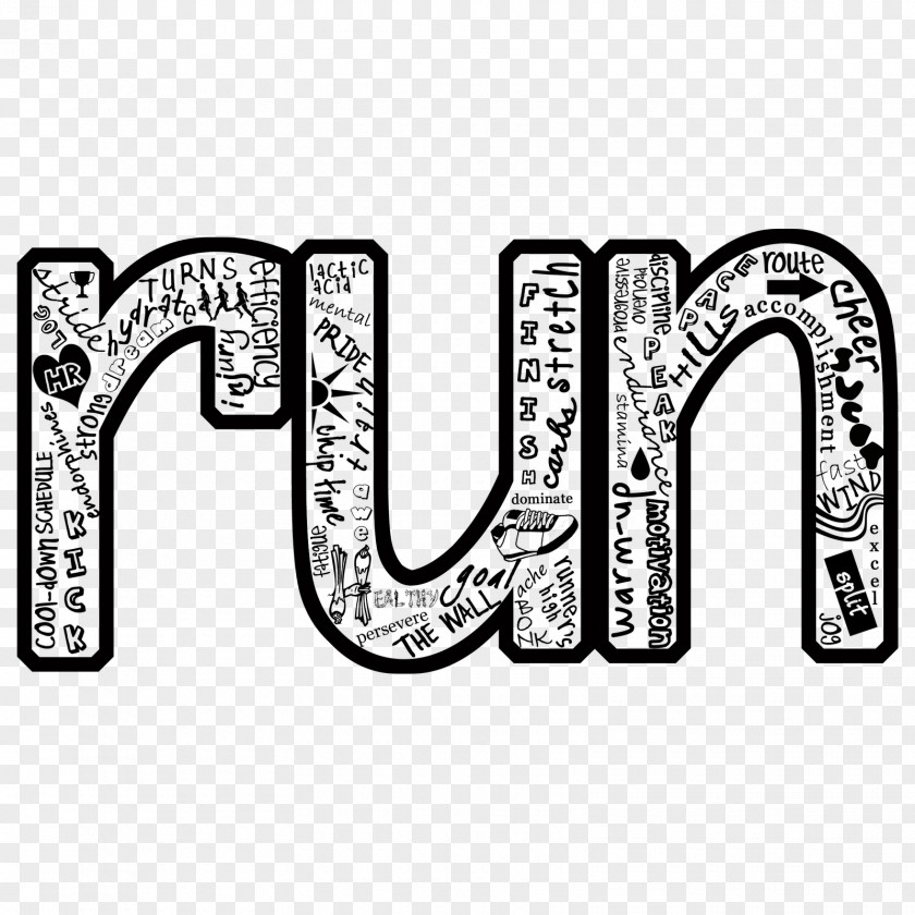 Cross Country Running Track & Field Sport Word PNG