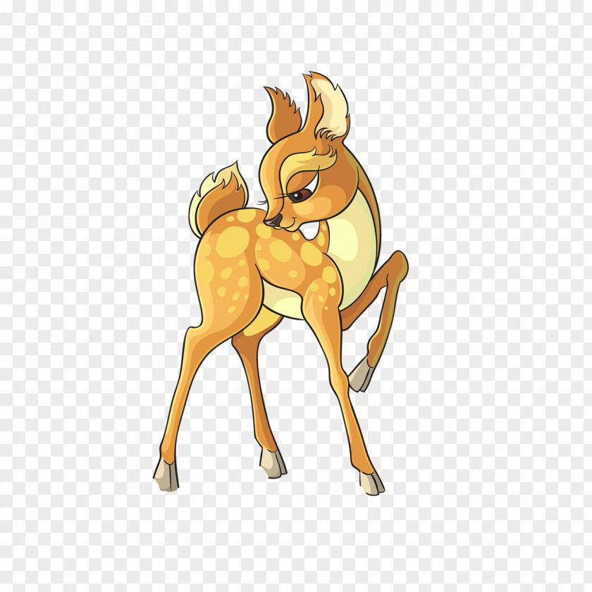 Deer Cartoon Clip Art PNG