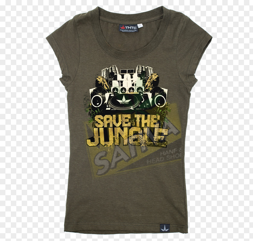 Green Jungle T-shirt The Hemp Trading Company Organic Cotton Clothing PNG