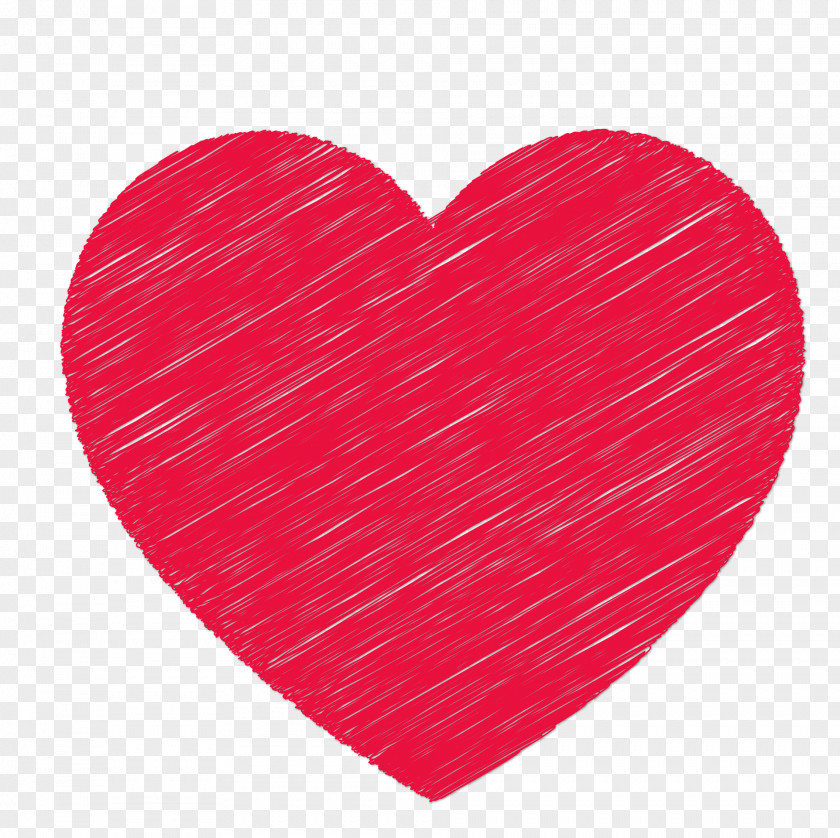 Hand-painted Red Heart Euclidean Vector PNG