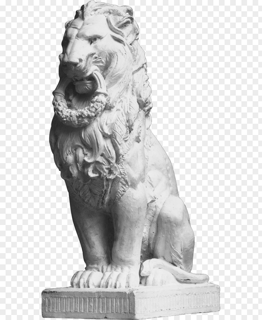 Lion Statue Sculpture Architecture PNG